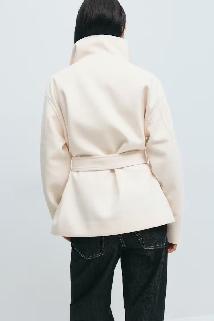 High neck short jacket