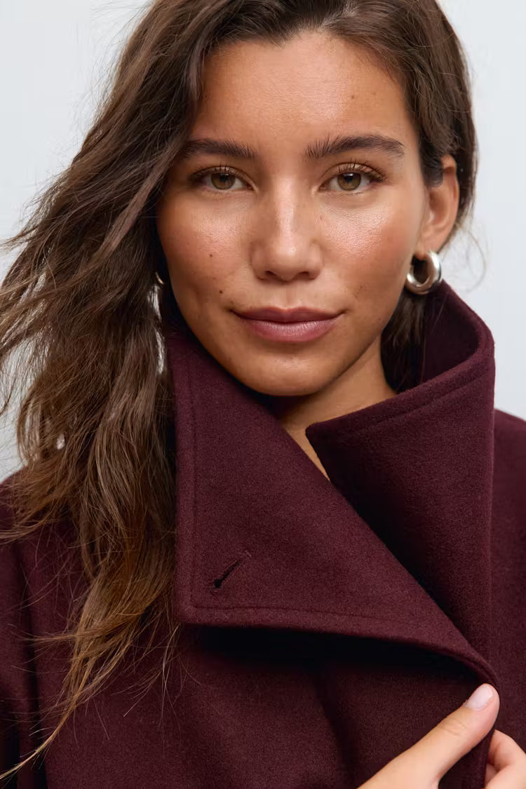 High neck short jacket