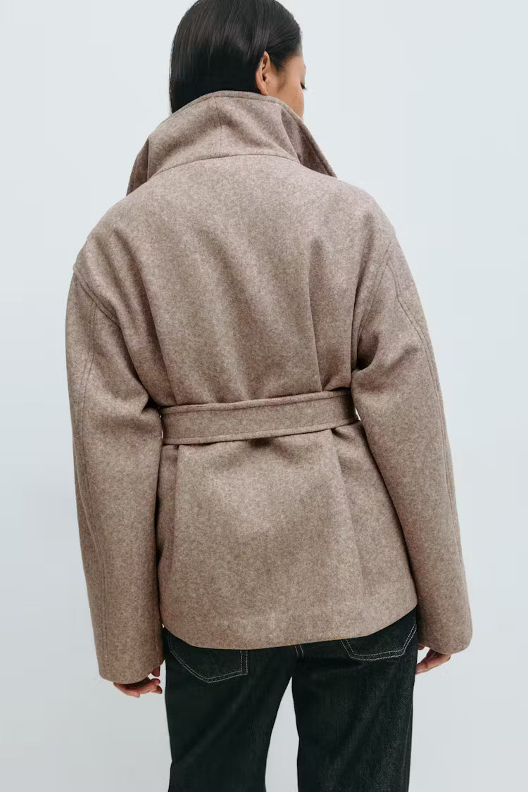 High neck short jacket