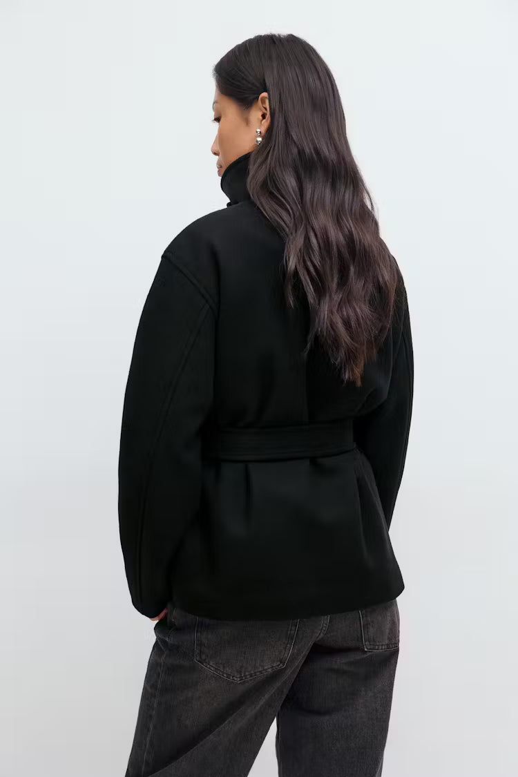 High neck short jacket