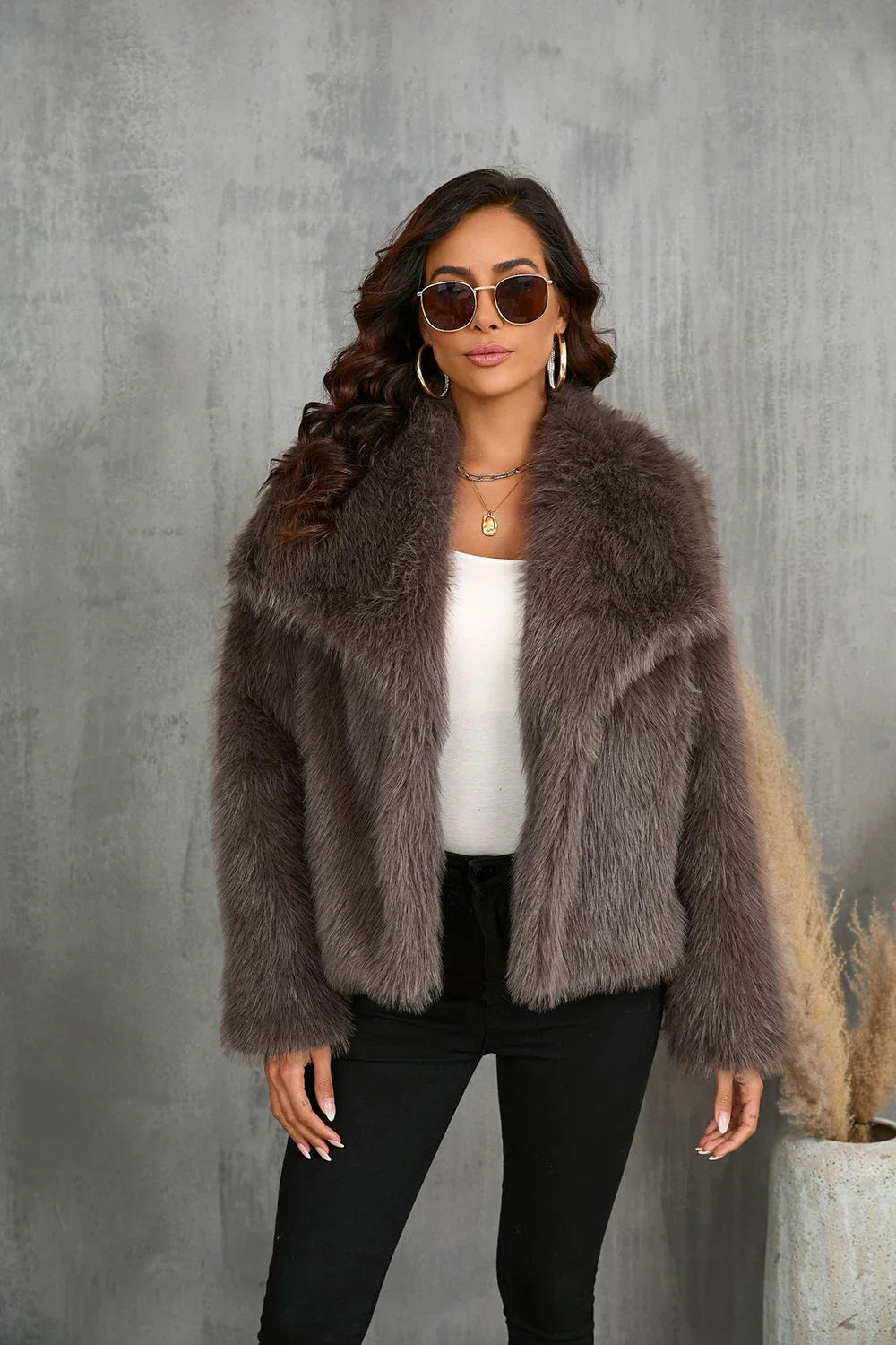 Faux Fur Coat