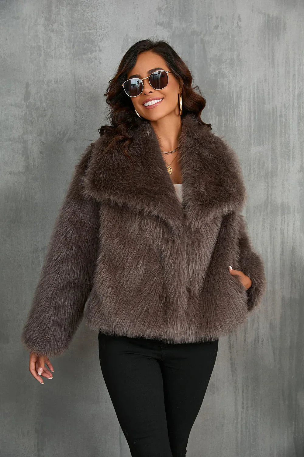 Faux Fur Coat