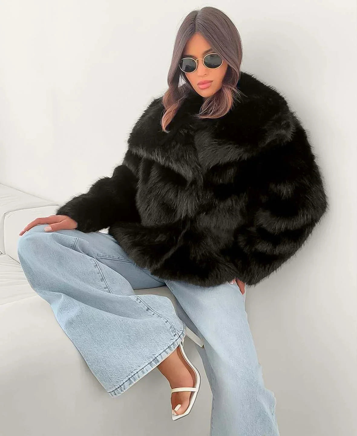 Faux Fur Coat