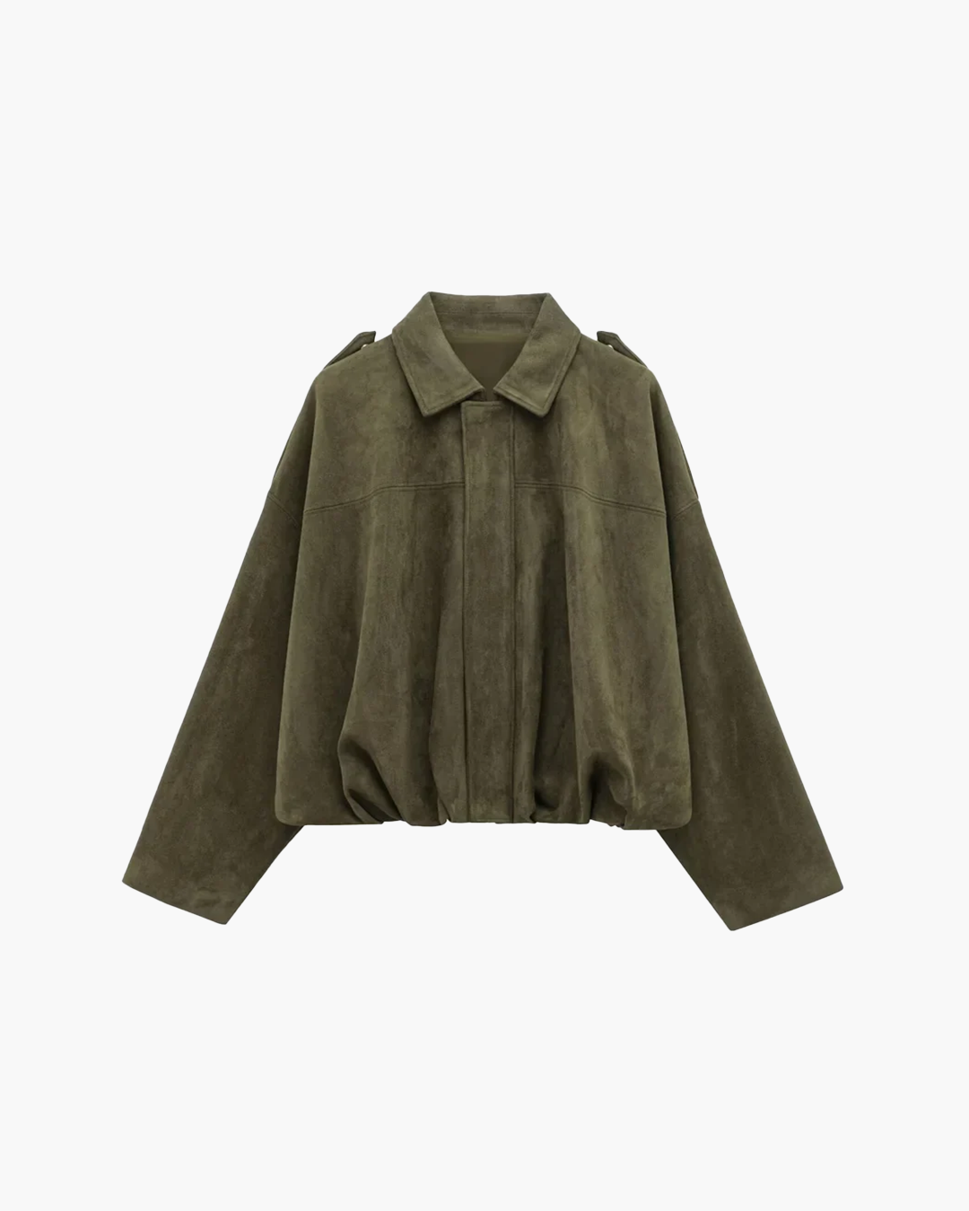 Suede Bomber Jacket