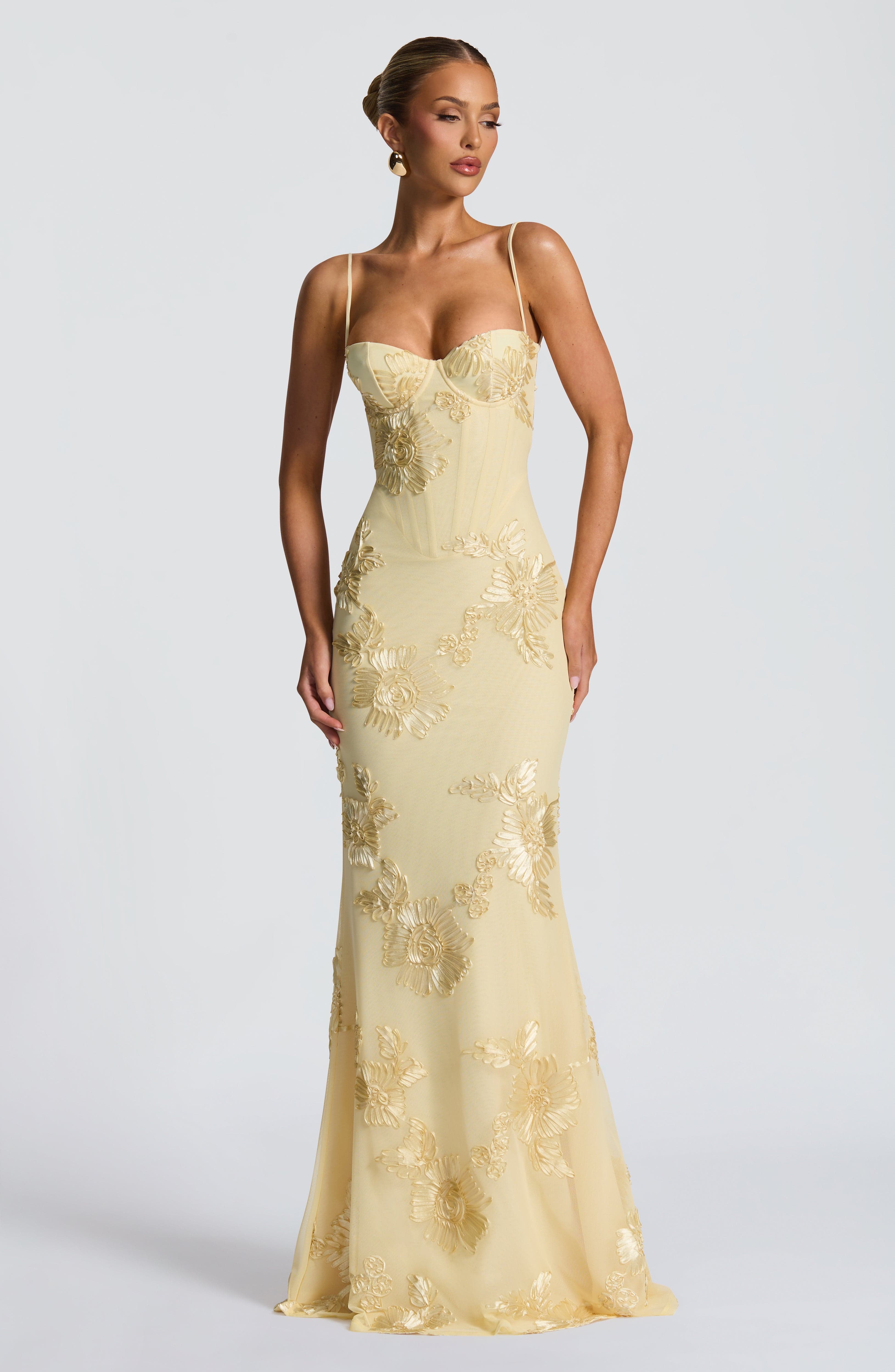 Nefertiti Maxi Dress Lemon