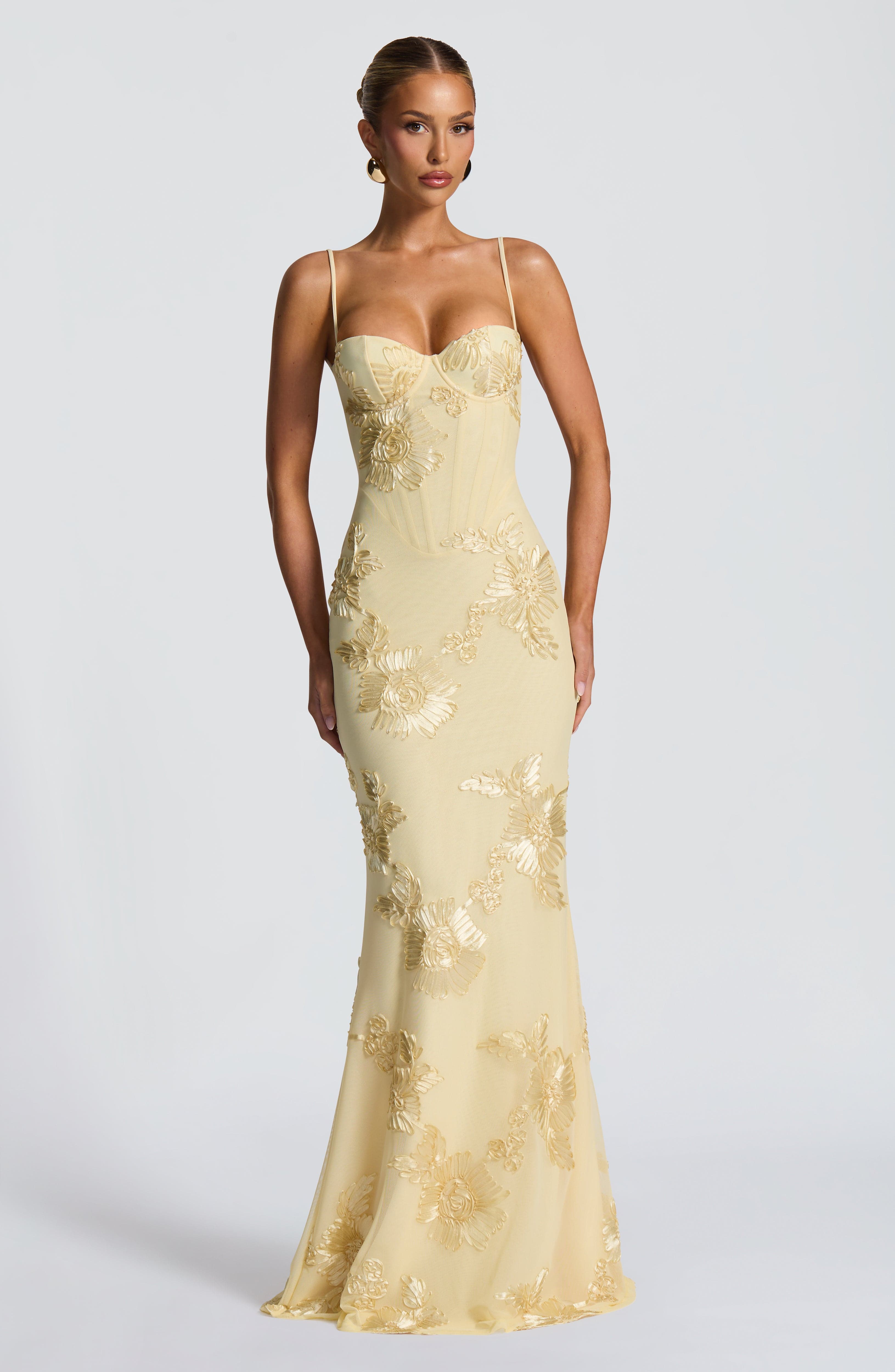 Nefertiti Maxi Dress Lemon