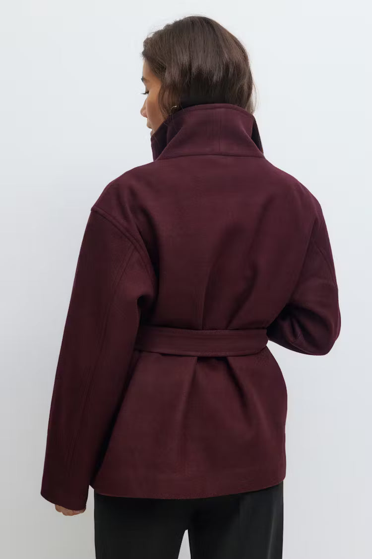 High neck short jacket