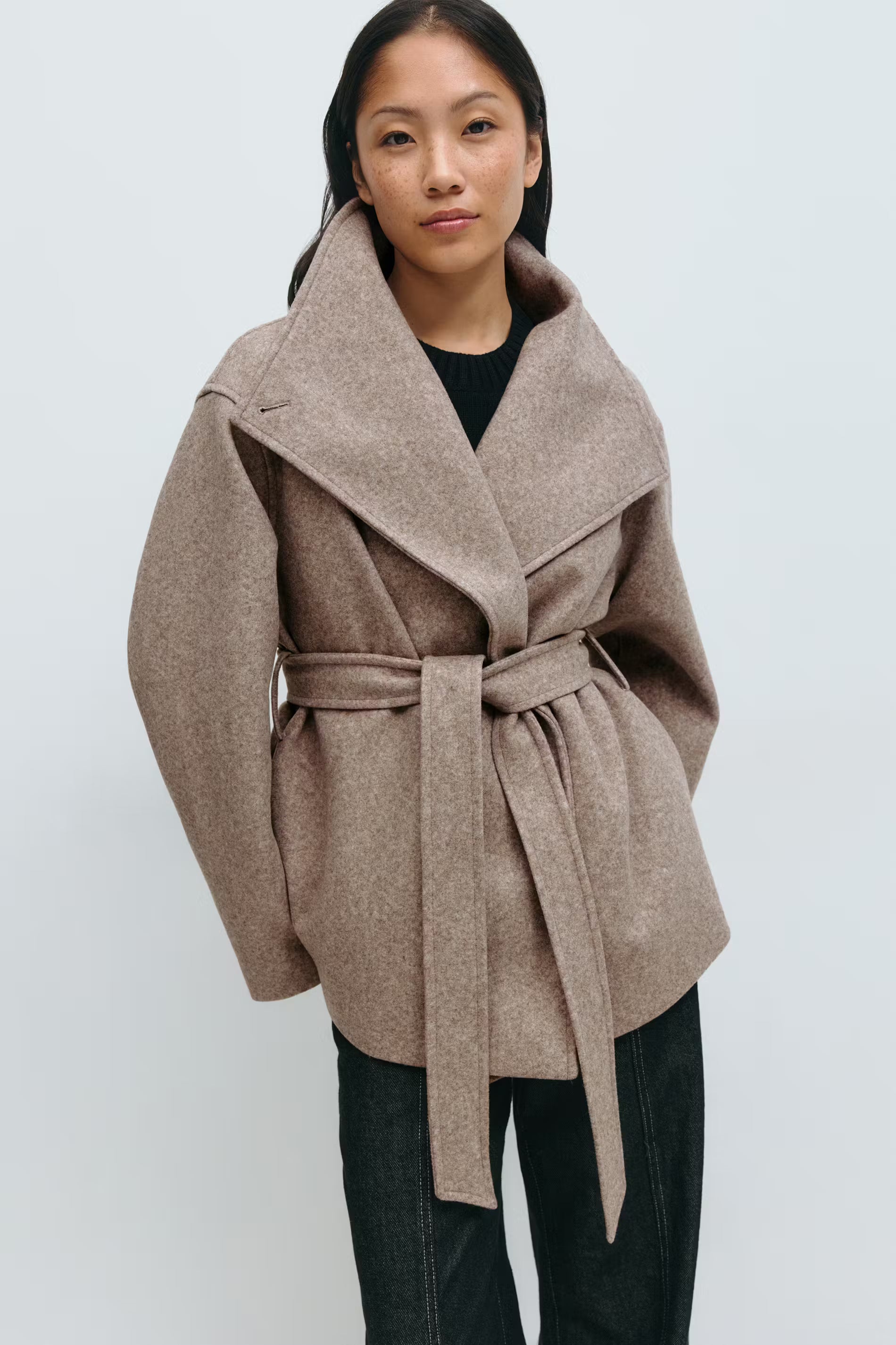 High neck short jacket