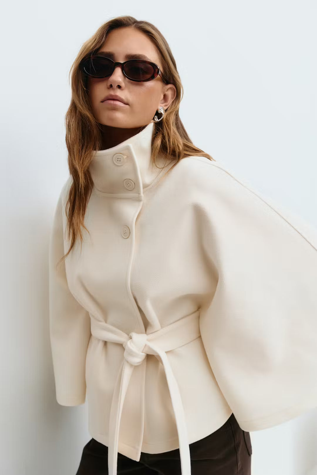 Belted Coat Cape