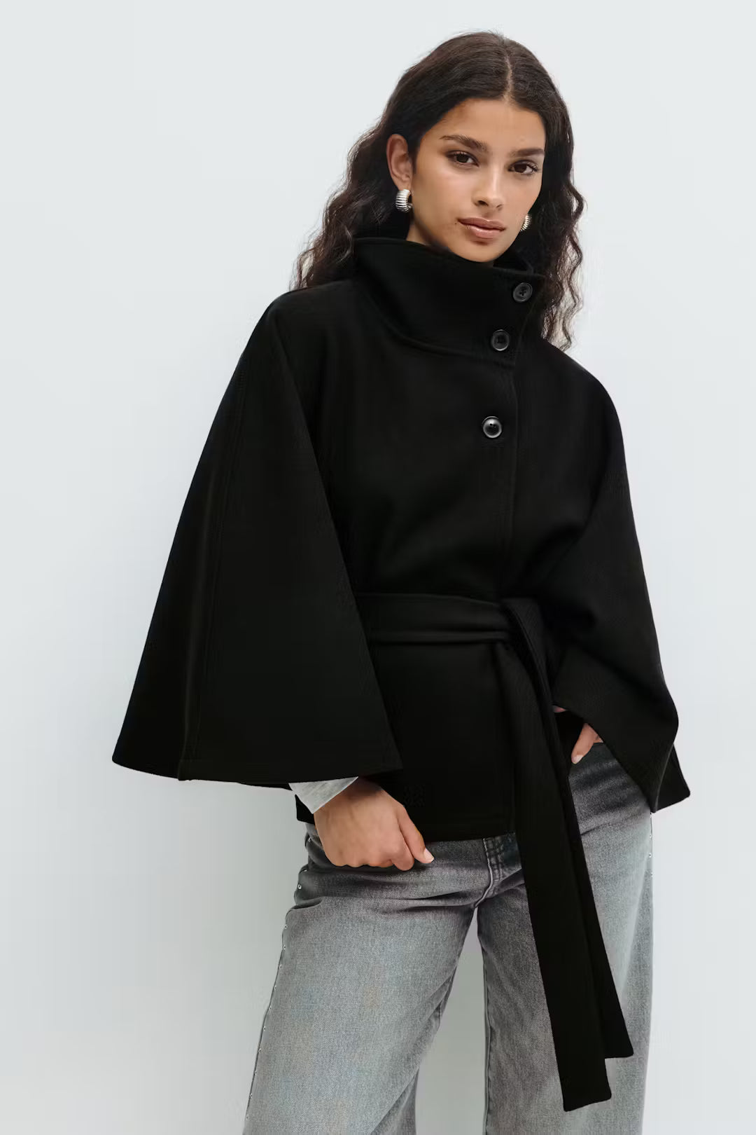 Belted Coat Cape