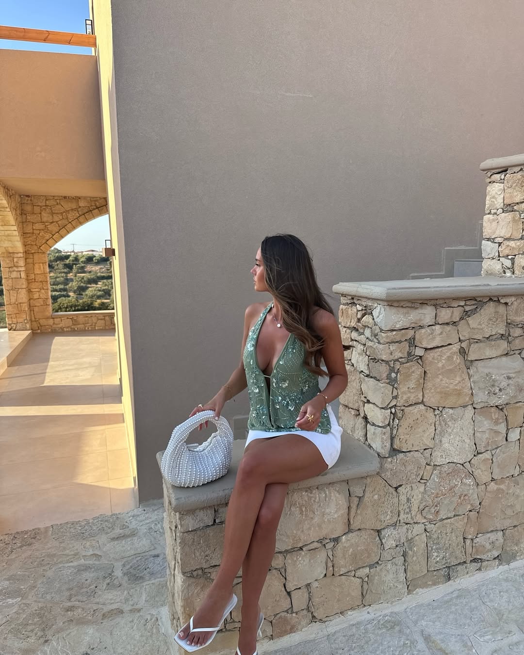 Cowl Neck Halter Top
