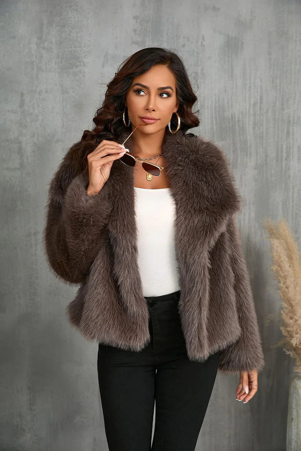 Faux Fur Coat