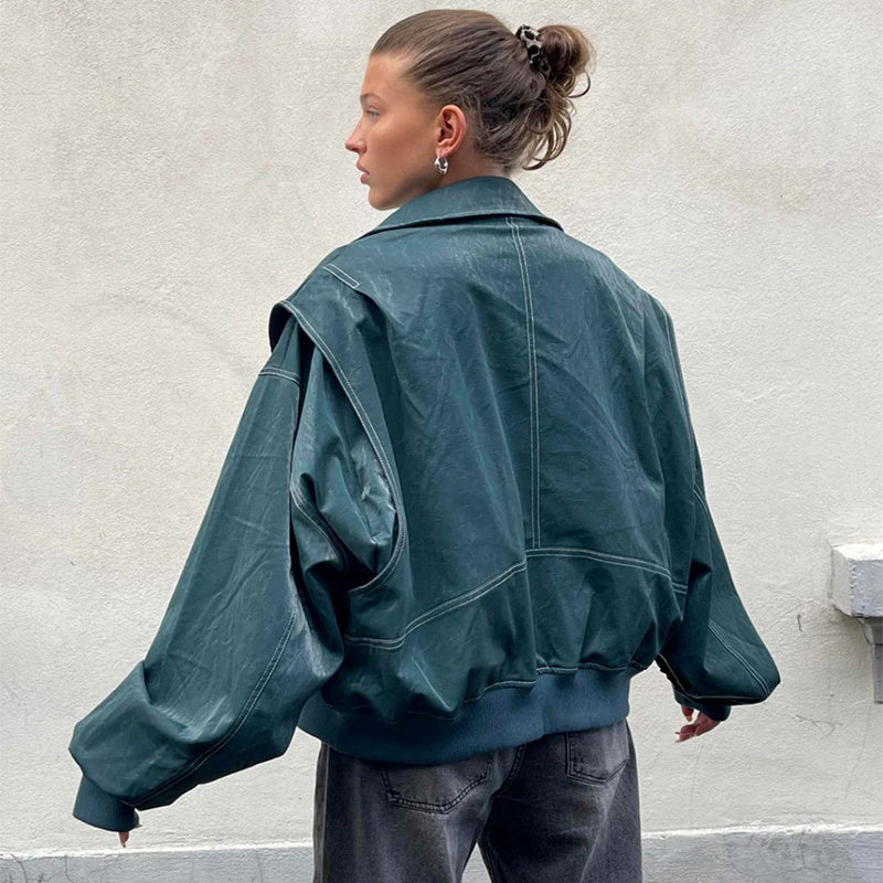 Oversized Bomber Jacket