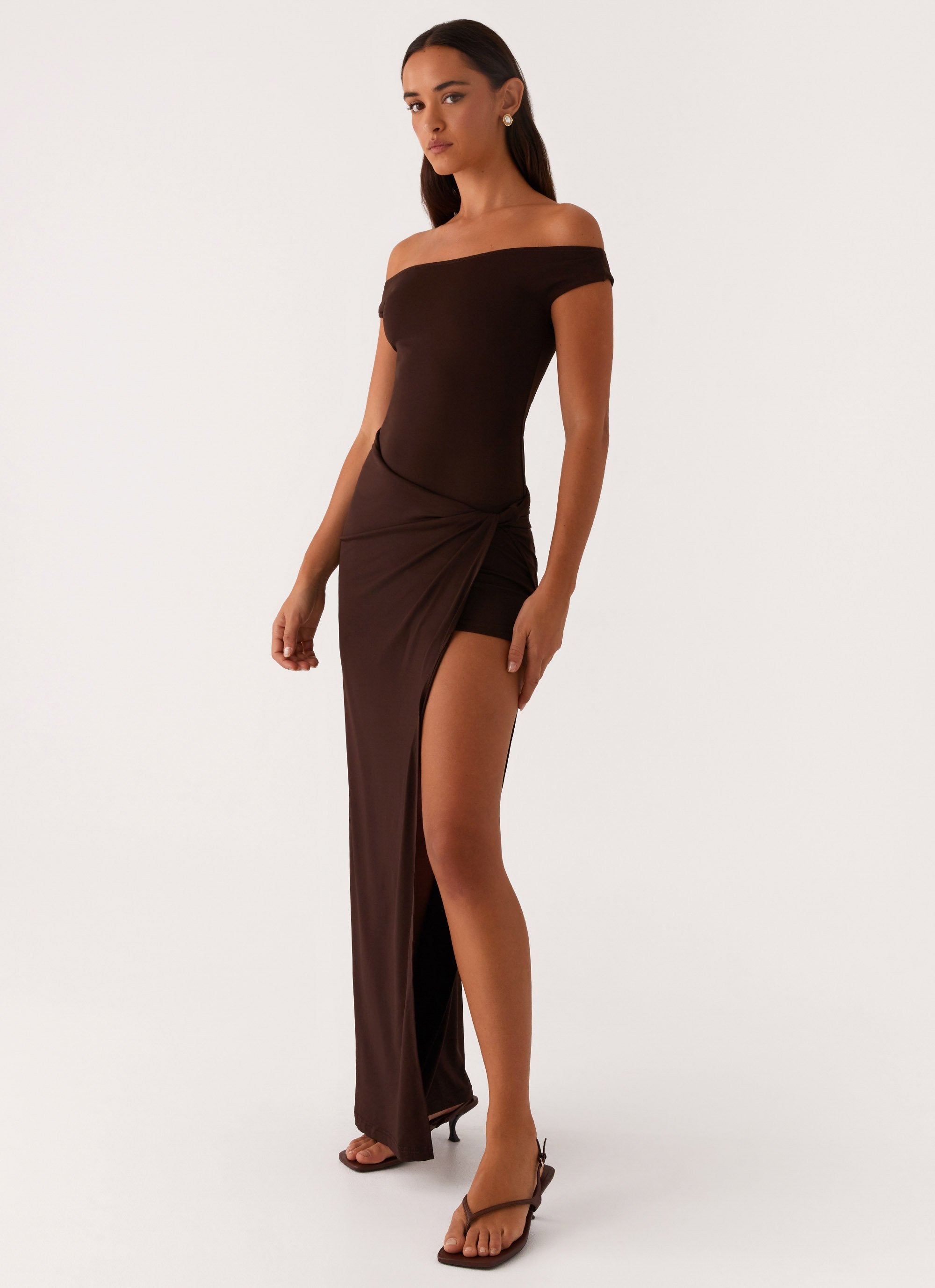 Amerie Maxi Dress Chocolate