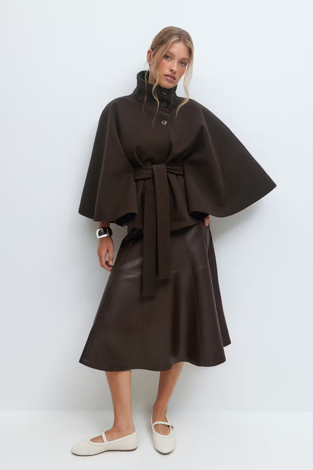 Belted Coat Cape