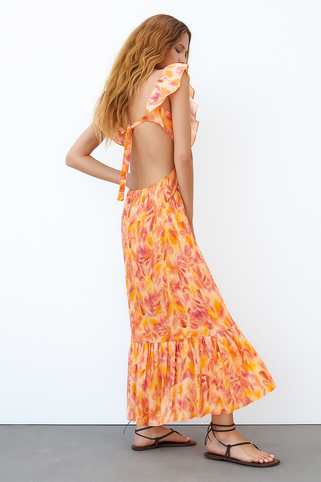 Emma Maxi Ruffle Dress