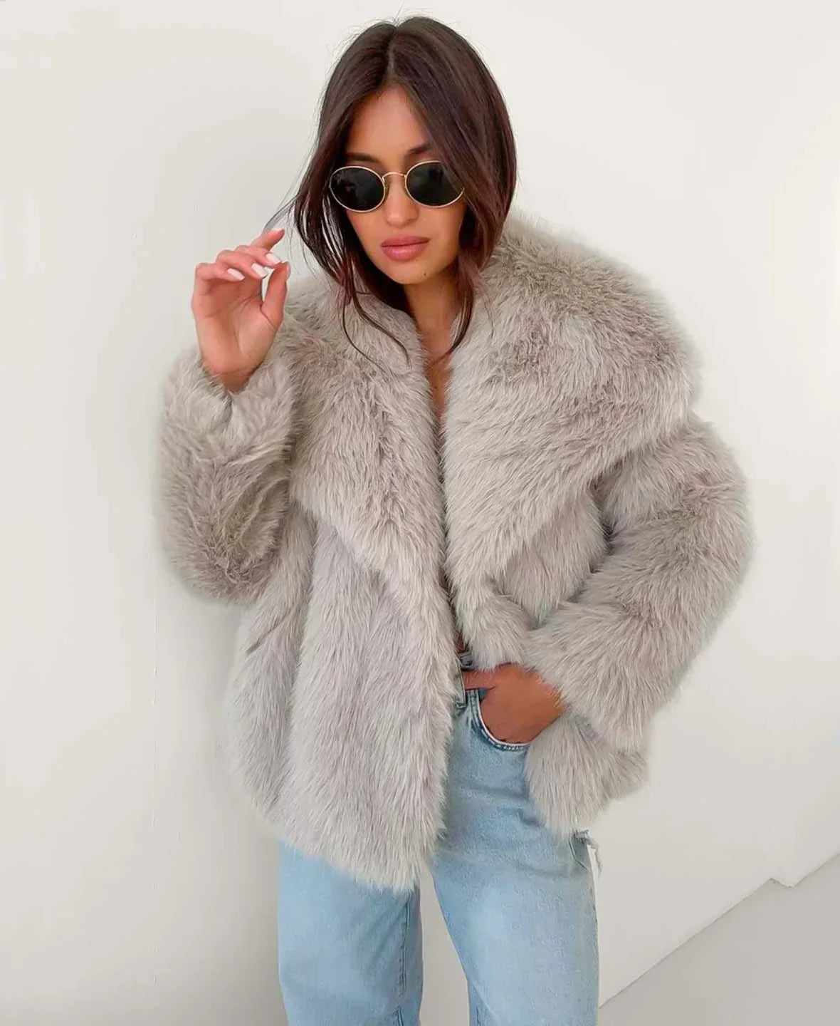 Faux Fur Coat