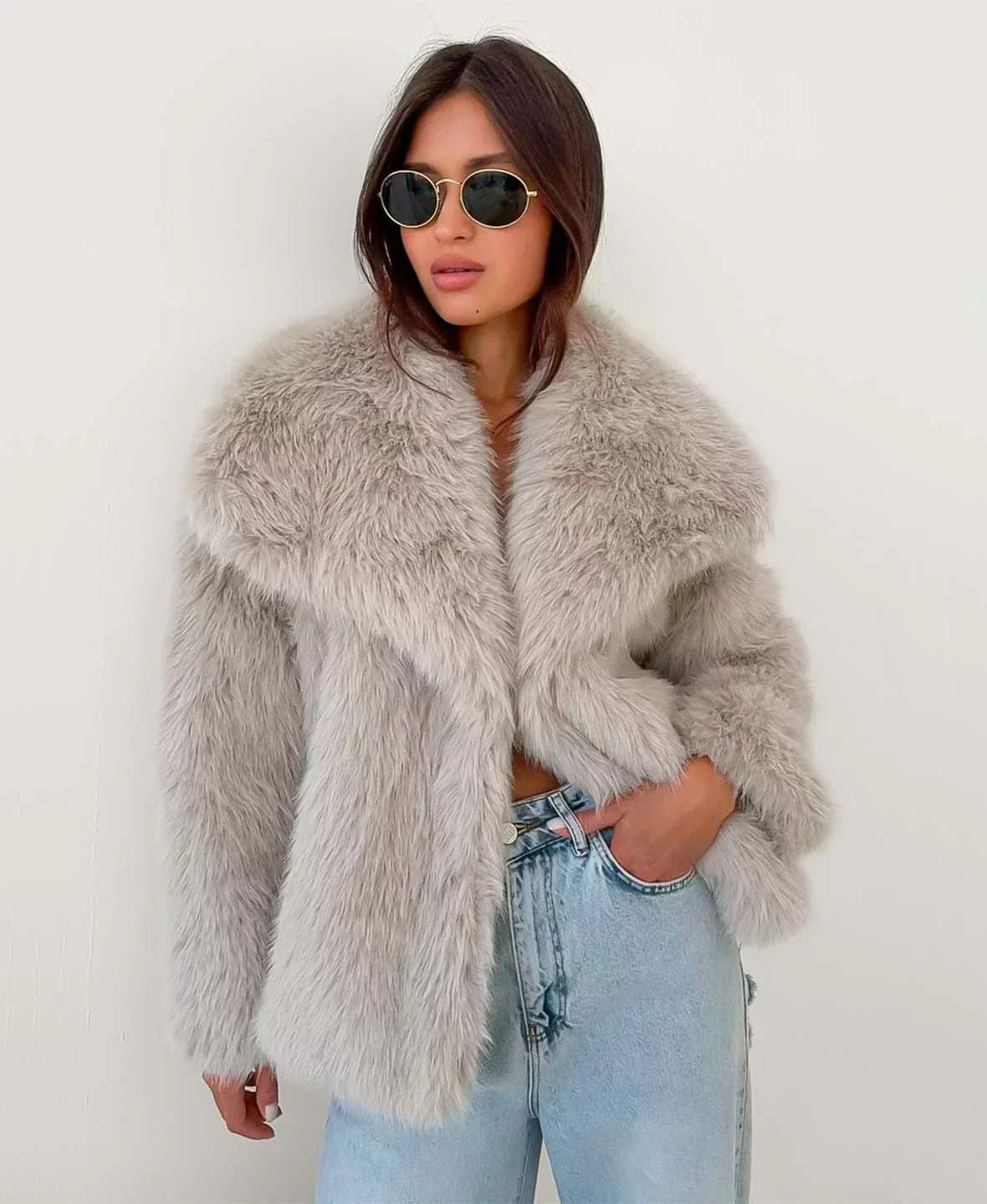 Faux Fur Coat