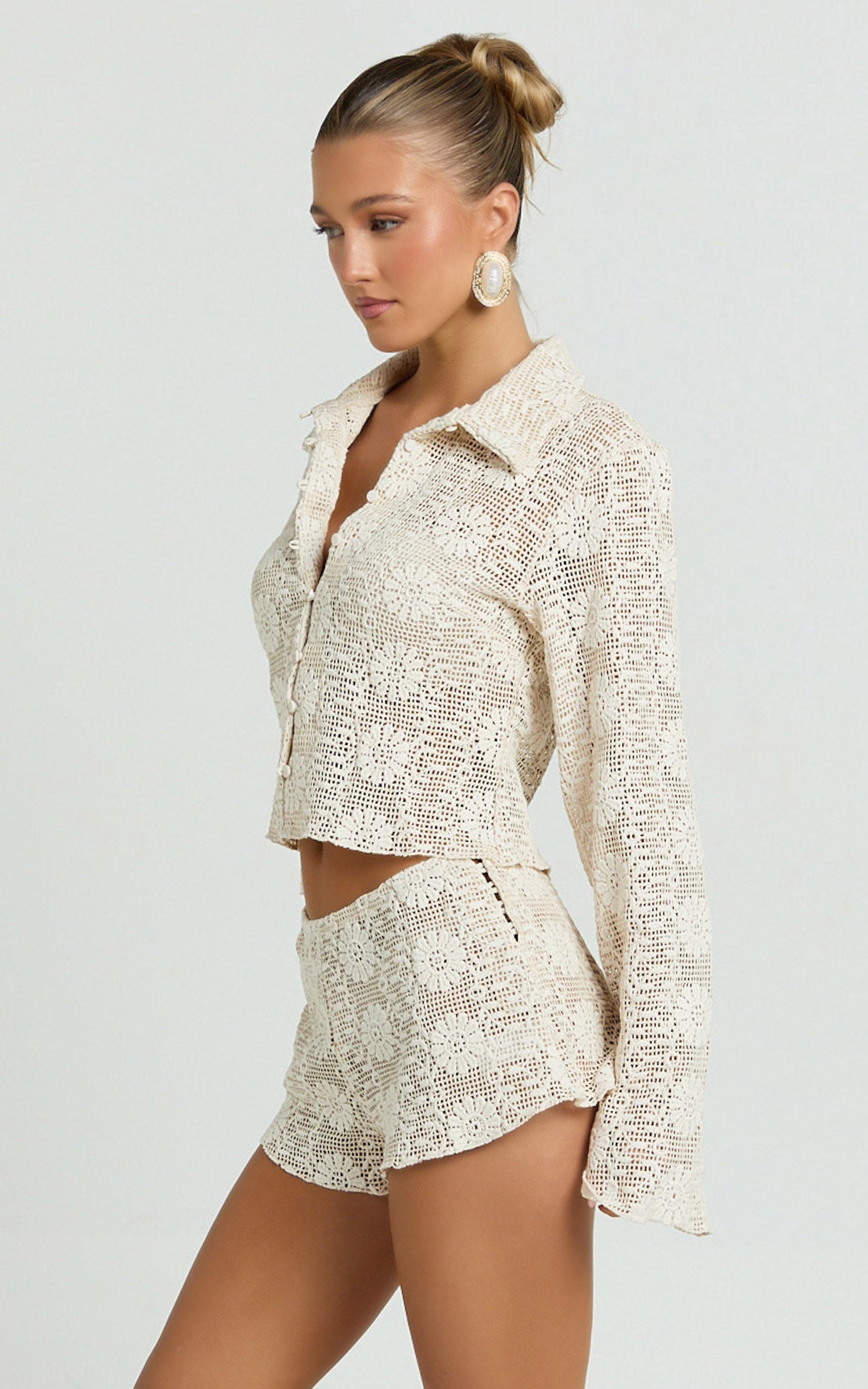 Babydoll Top Cream Floral