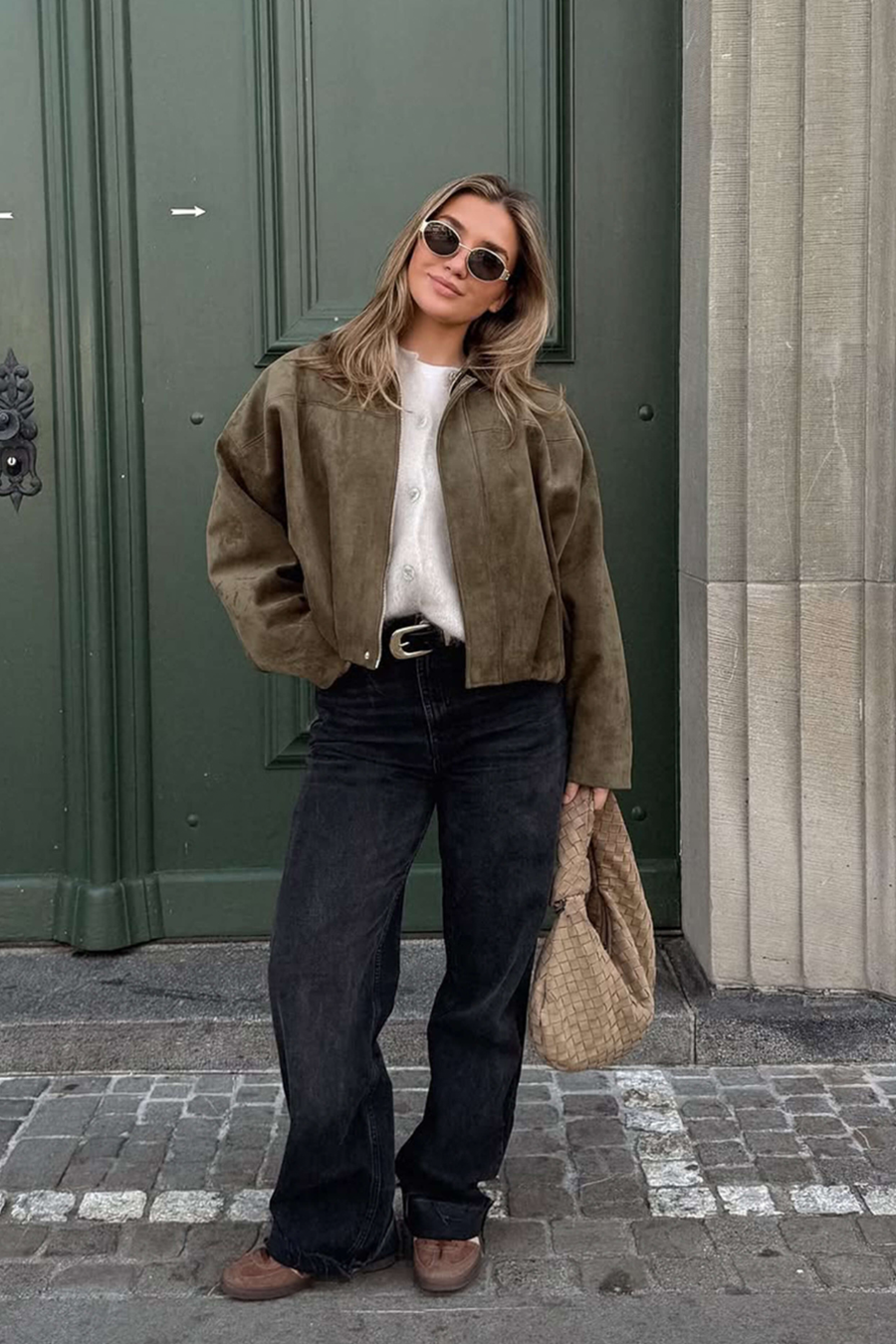 Suede Bomber Jacket