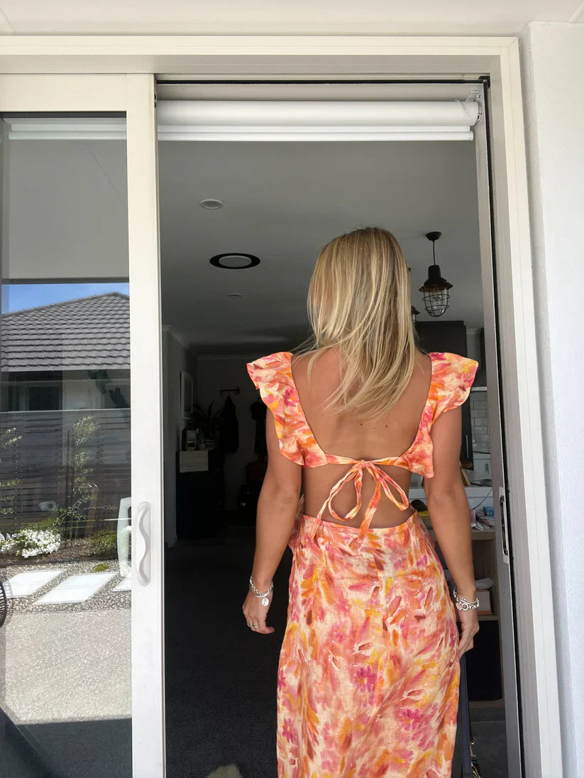 Emma Maxi Ruffle Dress