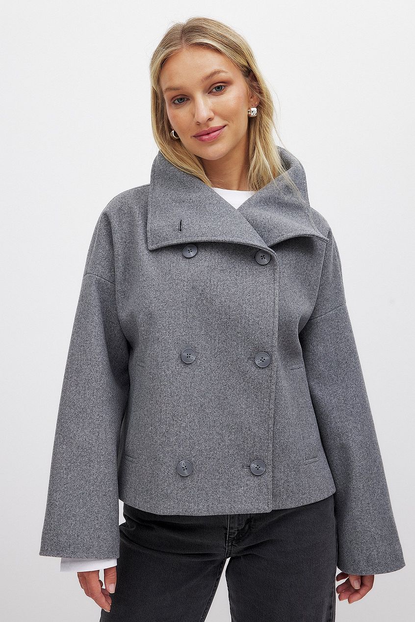 Short Double-Breasted Coat