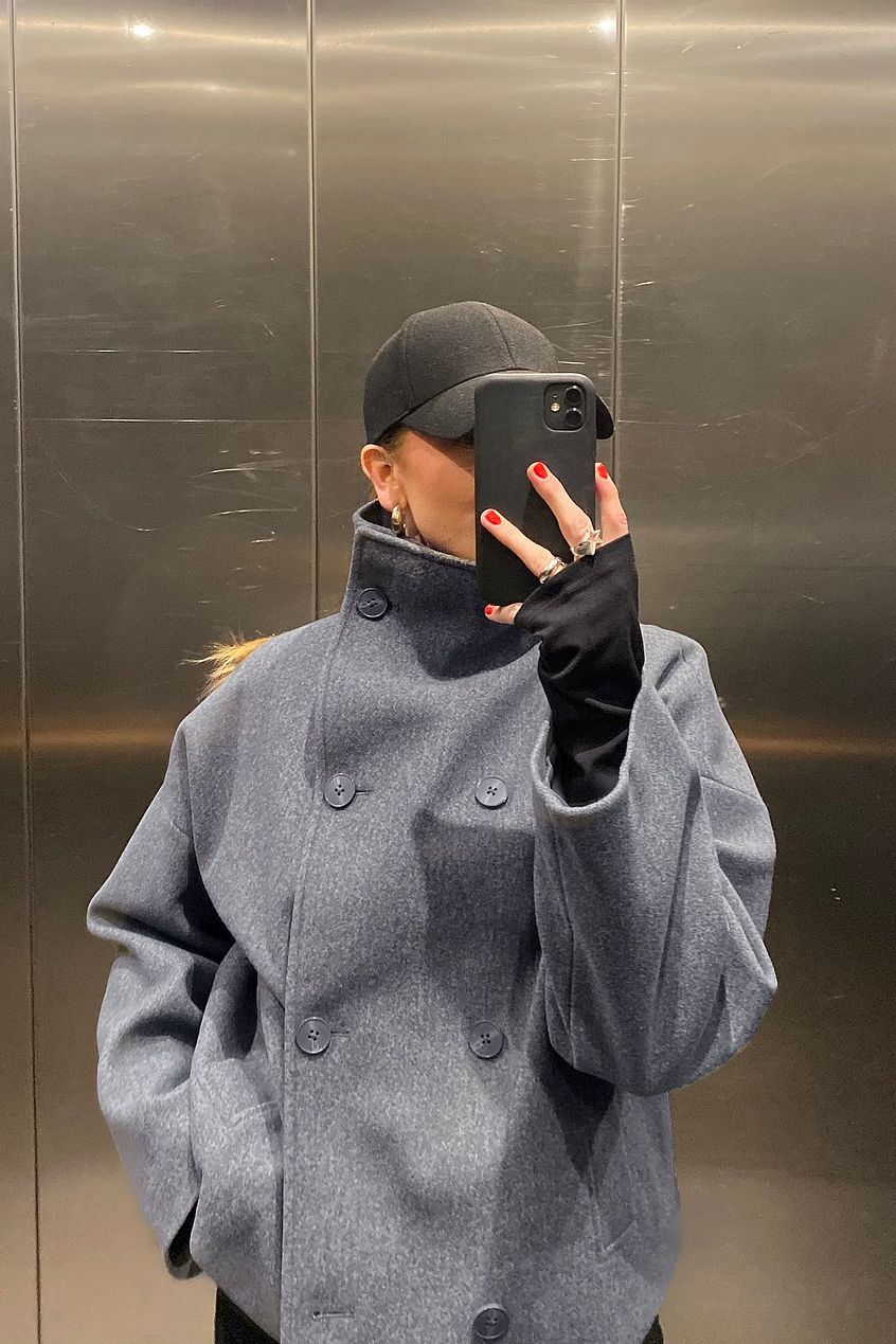 Short Double-Breasted Coat