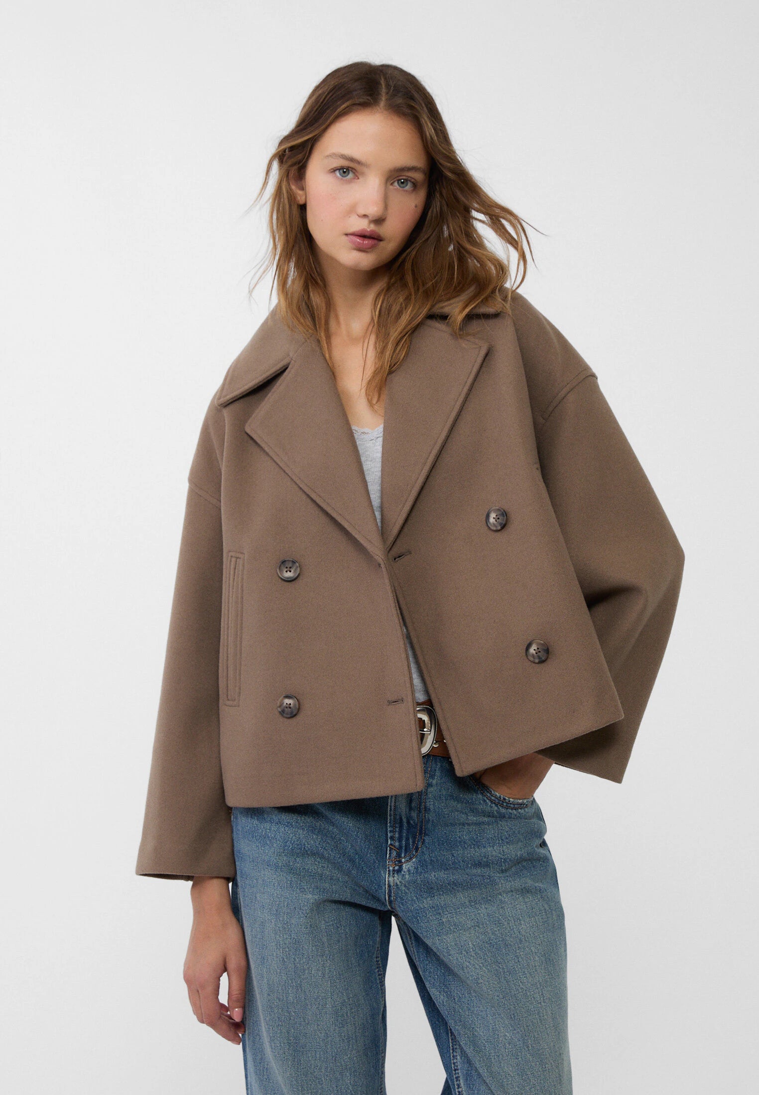 Short Double Breasted Jacket