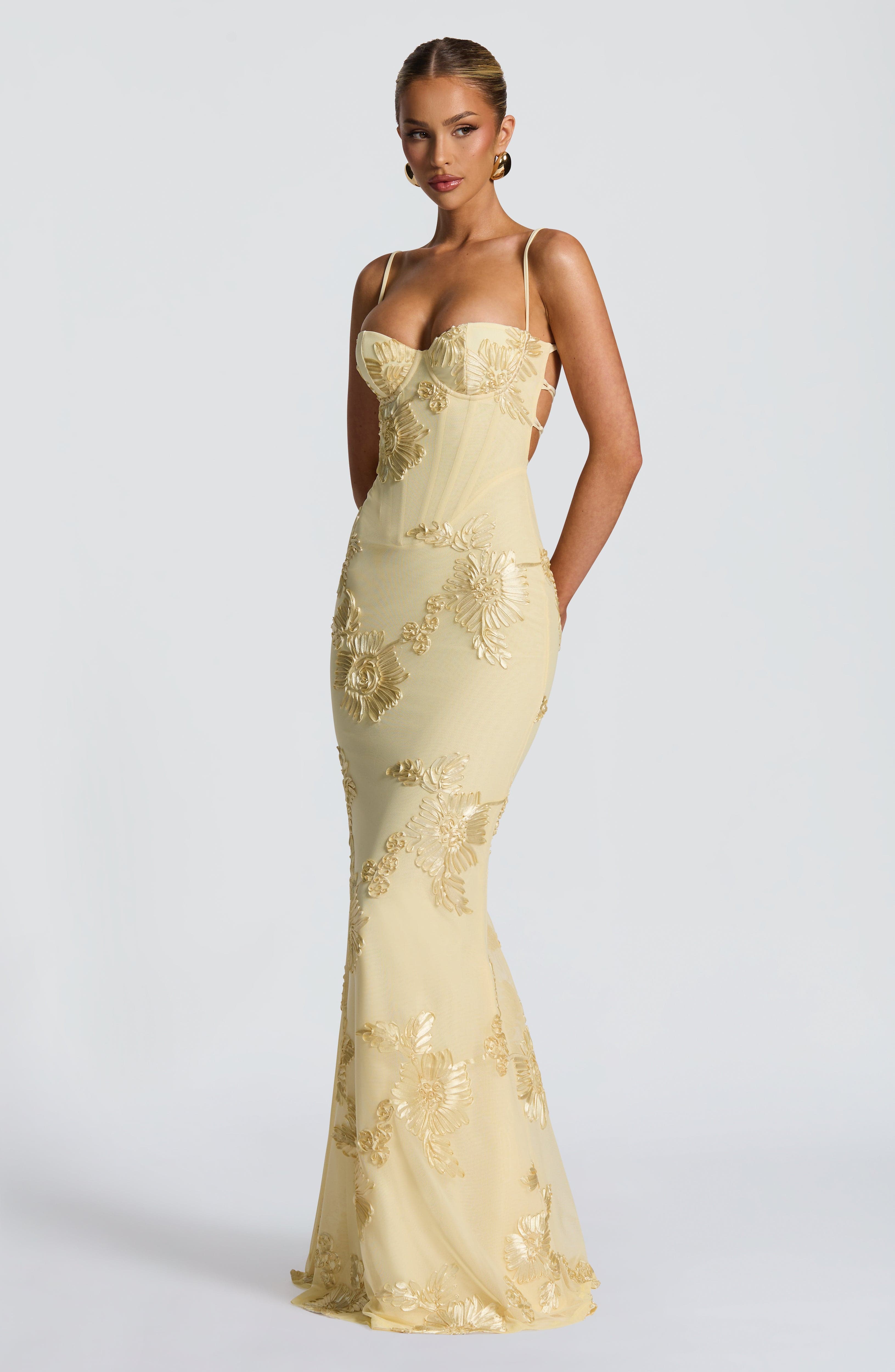 Nefertiti Maxi Dress Lemon