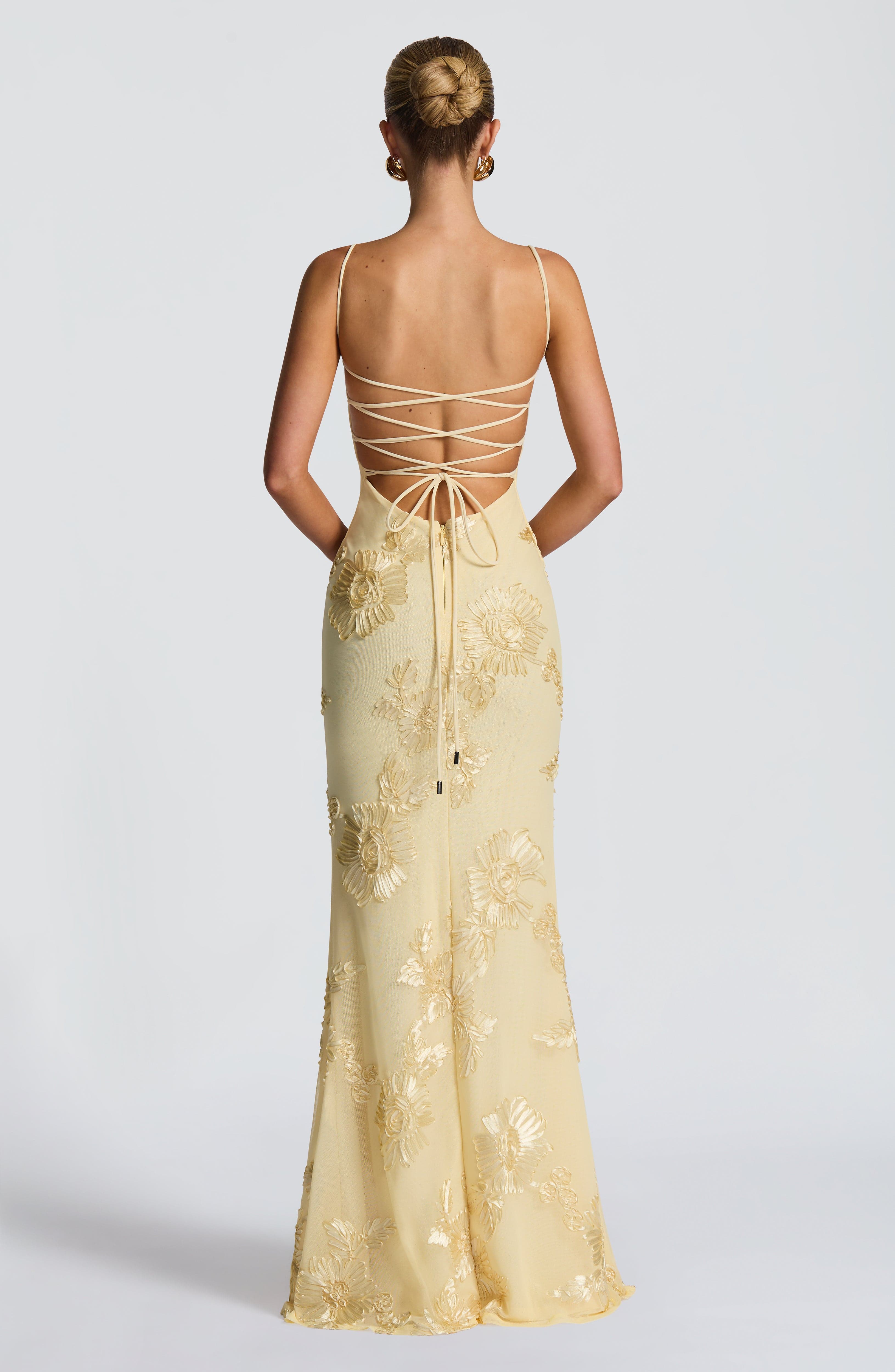 Nefertiti Maxi Dress Lemon