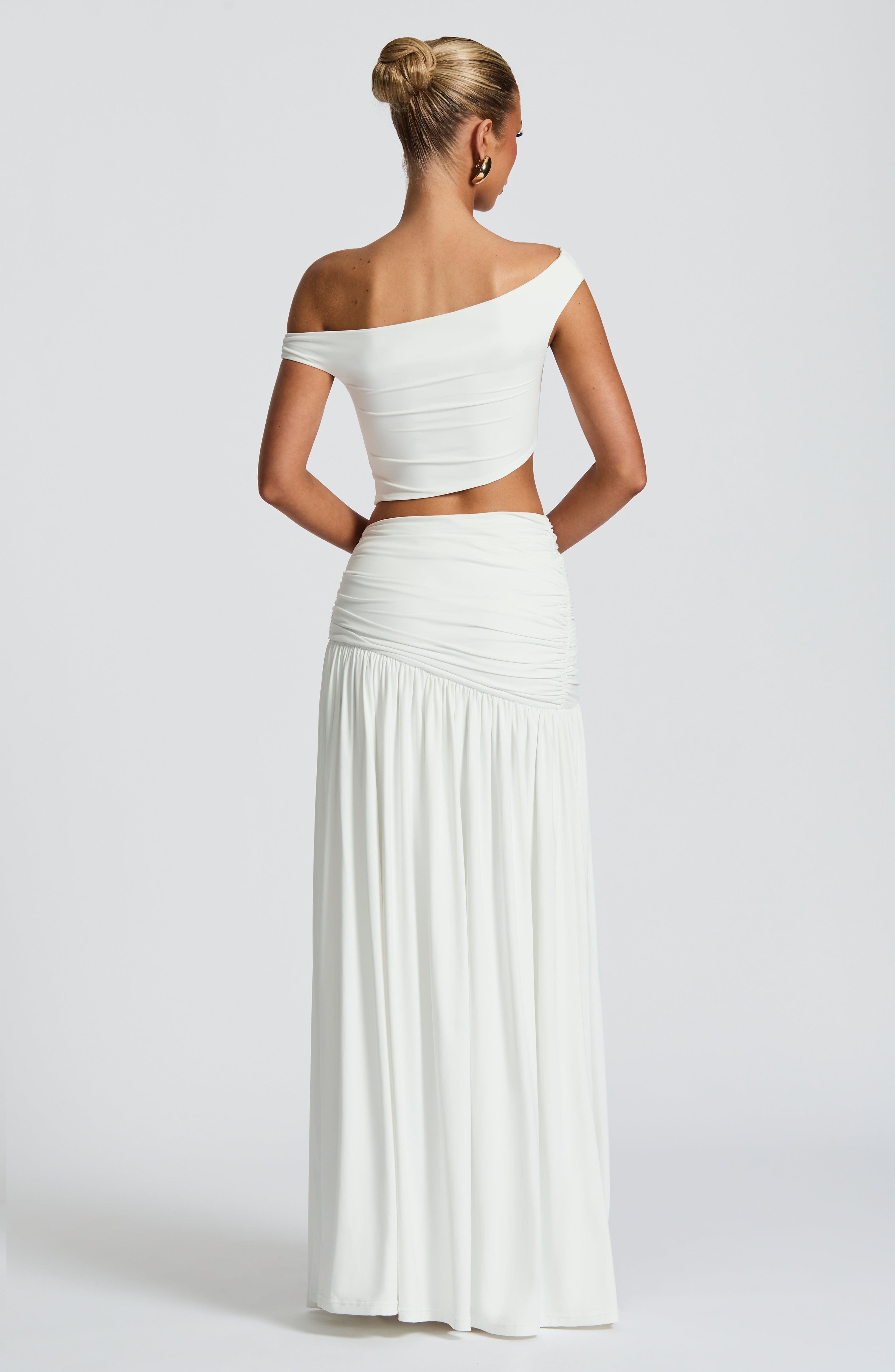 Saira Maxi Skirt White